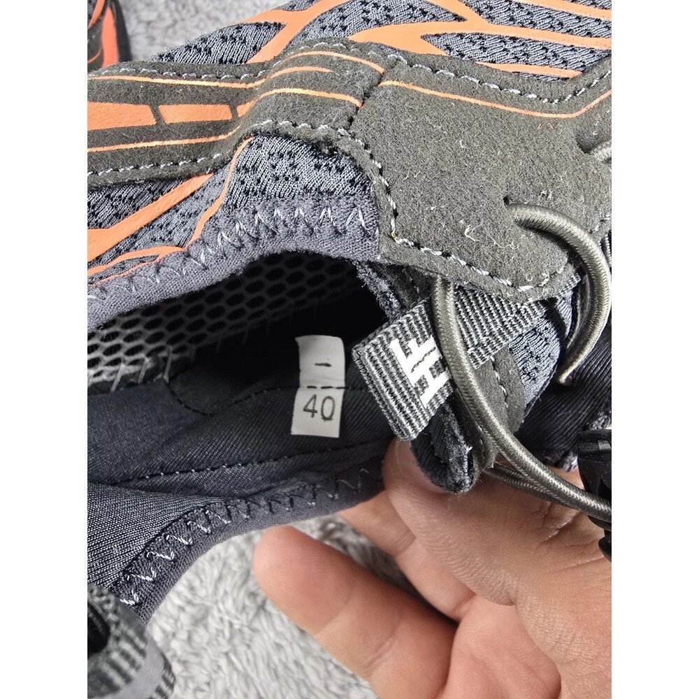 Hike Footwear HF Lorax Pro Sz 9 Gray Orange Non Slip Barefoot Shoe - Picture 6 of 8